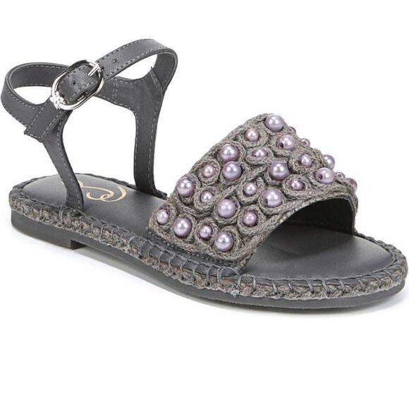 Sam Edelman holly mini beaded leather upper and lining sandal size 1M - Picture 2 of 13